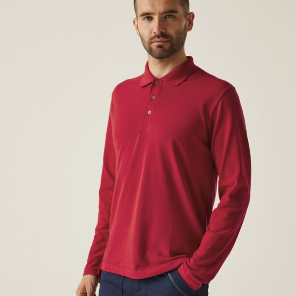 Pro 65/35 long sleeve polo Thumbnail